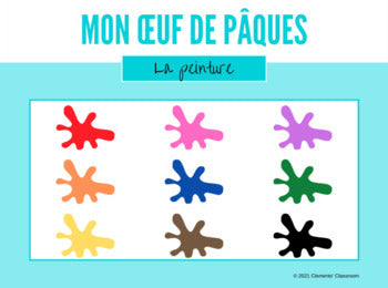 Décore un œuf de Pâques - French Decorate an Easter Egg -Google Slides™ Activity