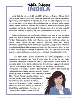 Indila : Biographie d'un Francophone célèbre - French Biography Reading