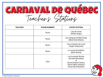 Carnaval de Québec - Festival d'hiver - School Event Editable Google Slides™